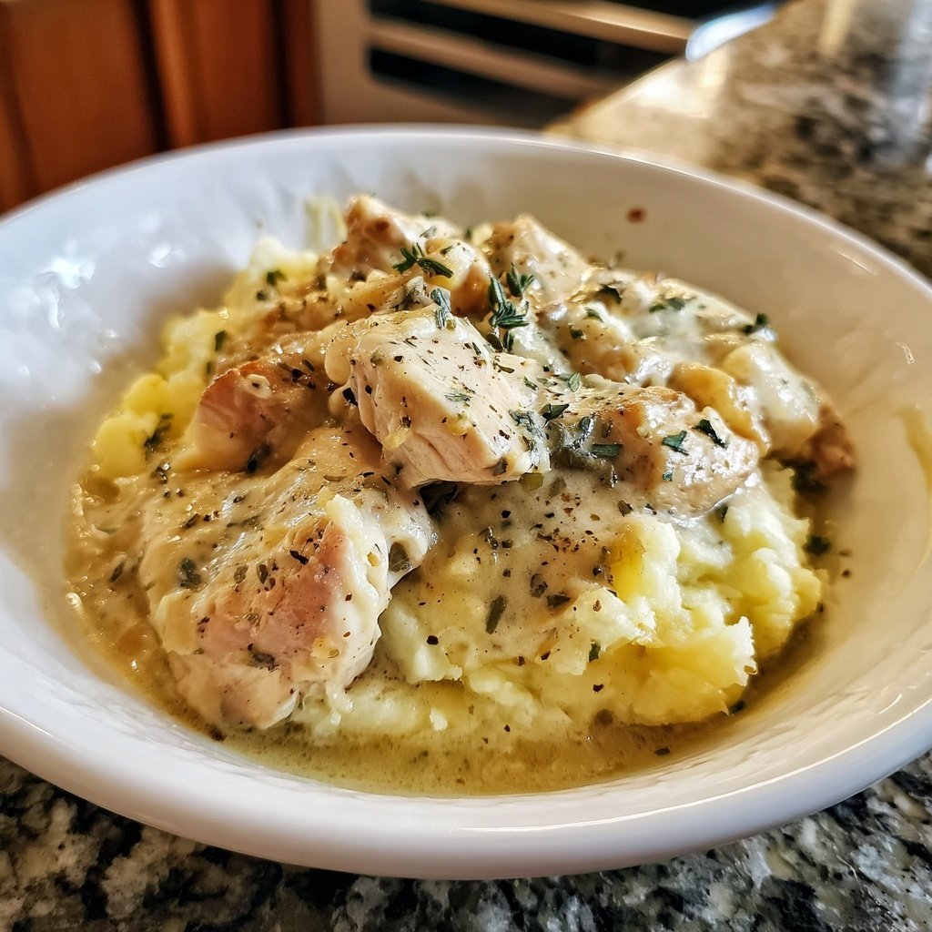 Hausmannskost Cremiges Hähnchen mit Kartoffelpüree