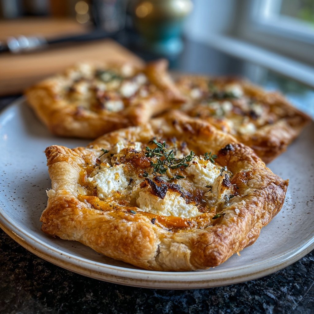 Herzhafte Tartelettes mit Ziegenkäse