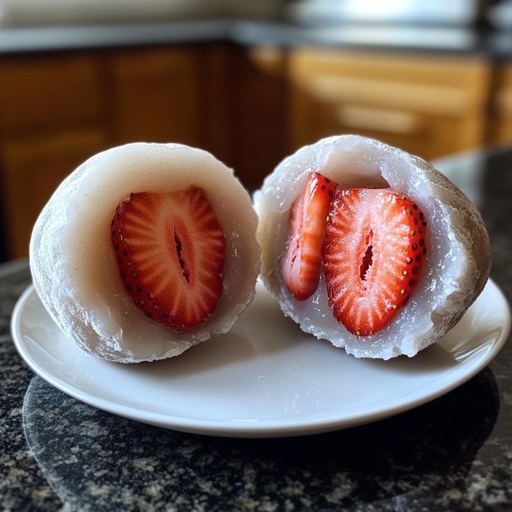 Erdbeer-Mochi