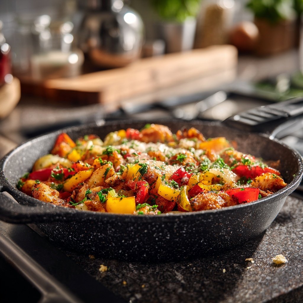 Kalorienarme Ofenpfanne Mit Gemüse