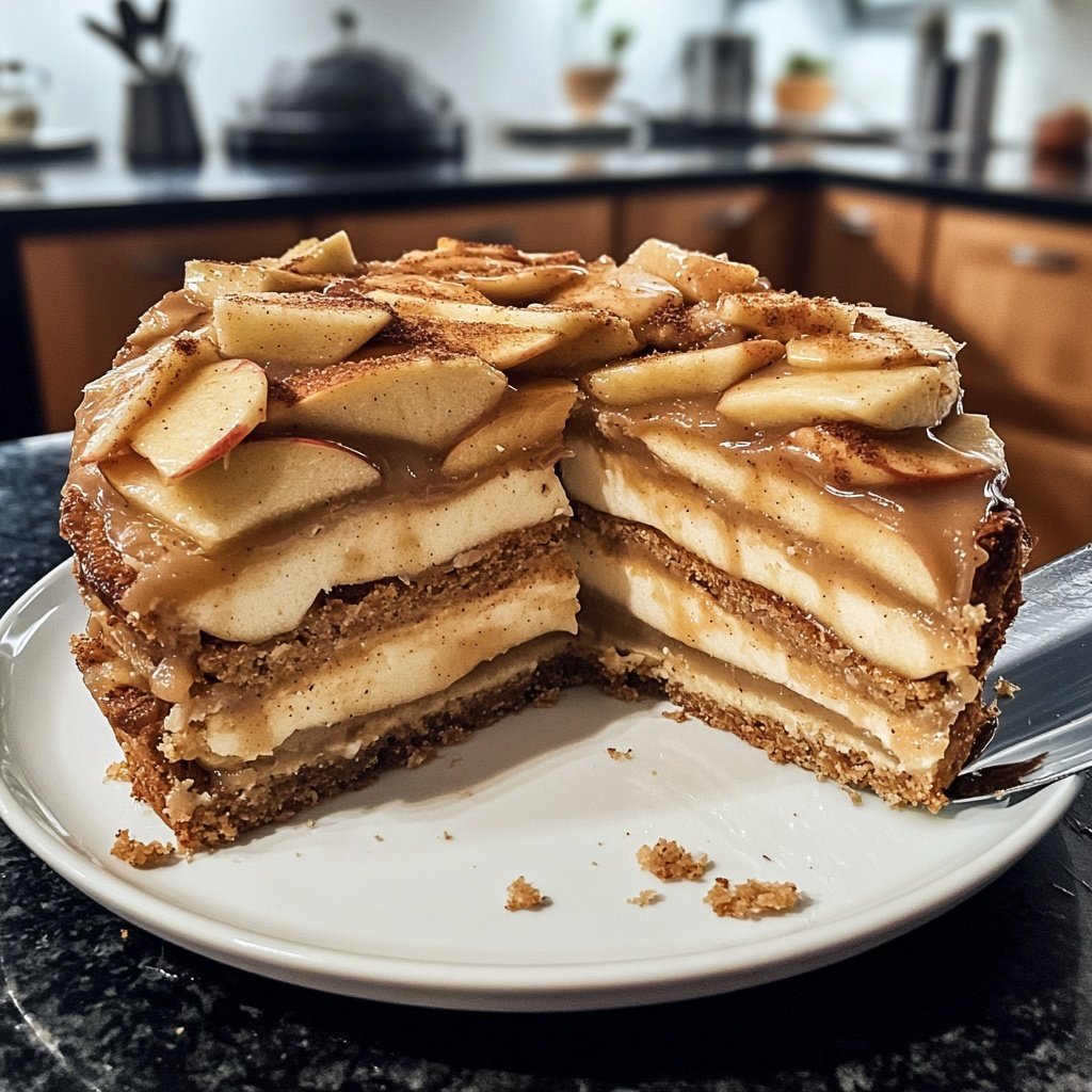 Bratapfel-Marzipan-Torte