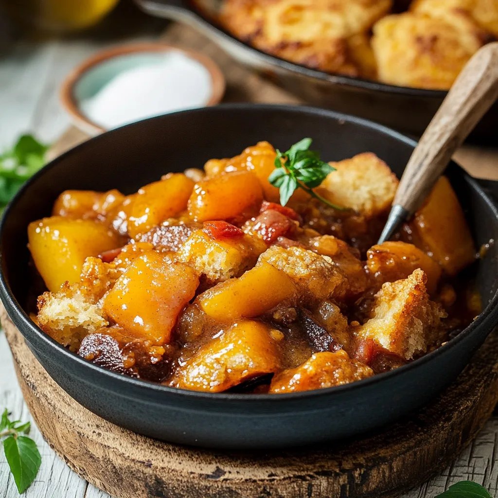 Pfirsich-Cobbler nach Südstaatenart