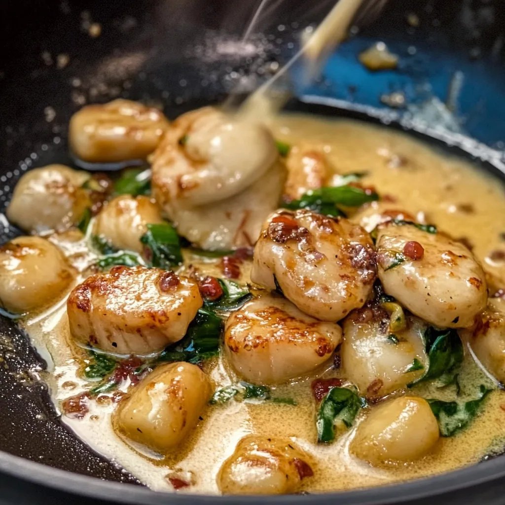 Cremige Hühner-Gnocchi