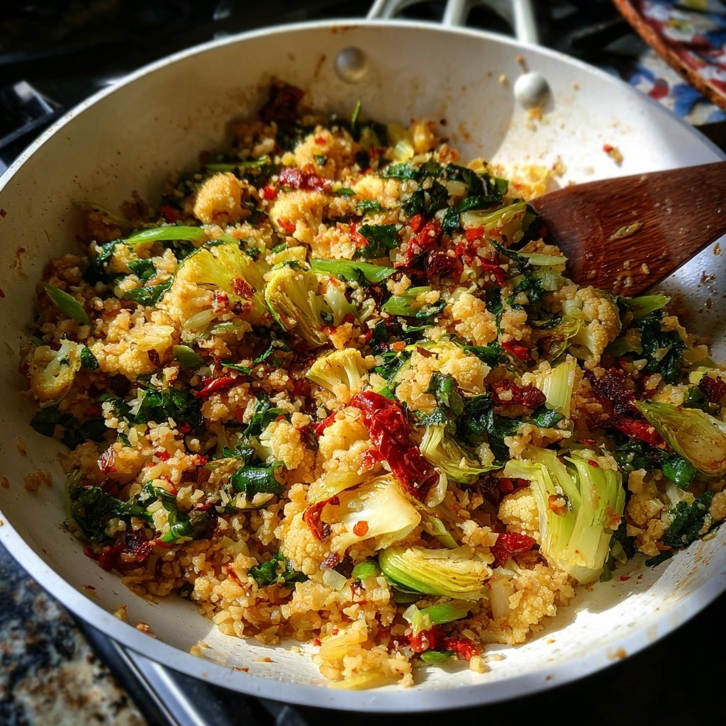 Blumenkohl Reis Pfanne